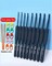 9Pcs Blue Stainless Steel Crochet Hook Set – Soft Grip Ergonomic Handles for Amigurumi, Yarn Craft & DIY – Beginner Knitting Needles Kit – Christmas Holiday Gift